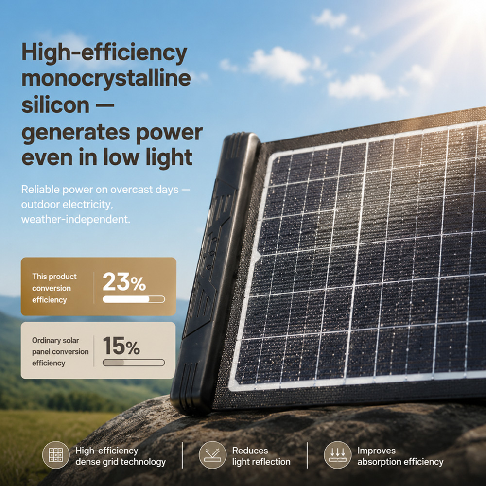 Panneau solaire pliable de 40  - Drone Solar Charger avis et prix