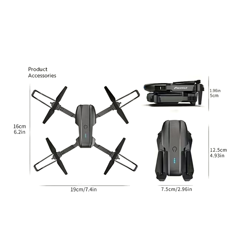 Drone RC pliable FACEGLE UAV E - Drone Controller Screen avis et prix